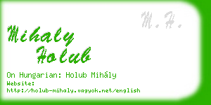 mihaly holub business card